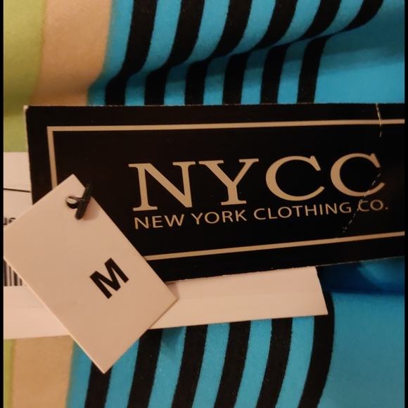 Blue & green stripe pencil skirt - Picture 4 of 4